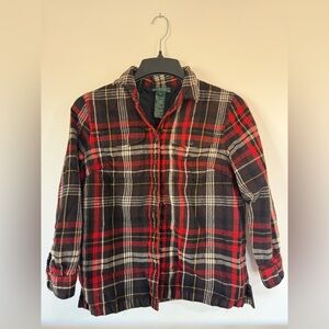 Ralph Lauren Red and Black Plaid Shirt